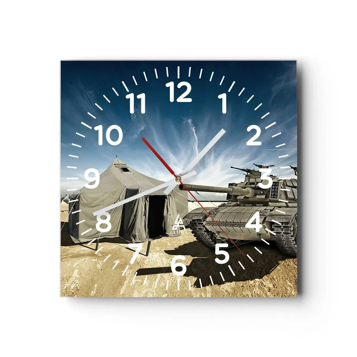 Horloge murale - Pendule murale - Un rêve militaire - 30x30 cm