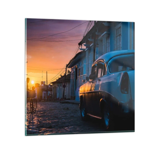 Impression sur verre - Image sur verre - Ici, le temps ralentit - 40x40 cm