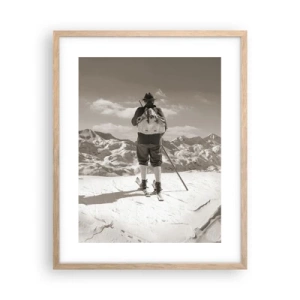 Affiche dans un chêne clair - Poster - Toutes les mêmes ces montagnes - 40x50 cm