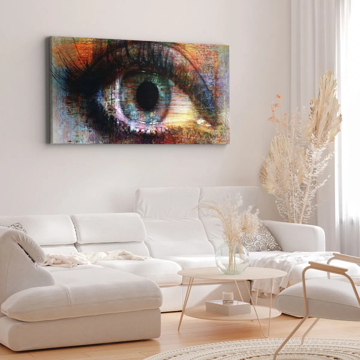 Impression sur toile - Image sur toile - Vous pouvez jeter un coup d'œil dans l'âme - 100x40 cm