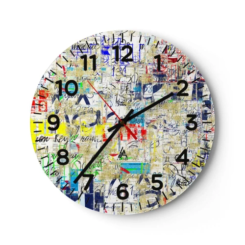 Horloge murale - Pendule murale - Ca fait juste plaisir aux yeux - 40x40 cm