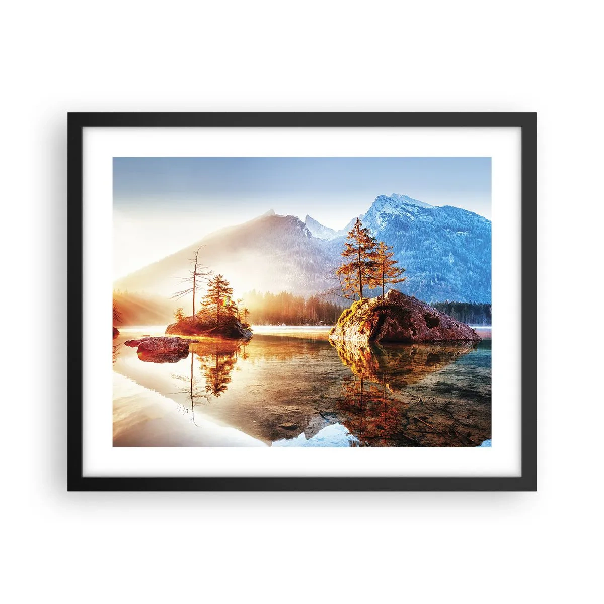 Affiche dans un cadre noir - Poster - La nature sous un nouveau jour - 50x40 cm