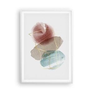 Affiche dans un cadre blanc - Poster - Coraux de l'espace - 70x100 cm