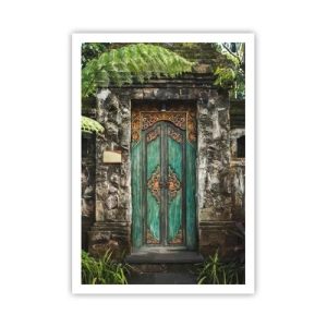 Affiche - Poster - Porte vers un monde exotique - 70x100 cm
