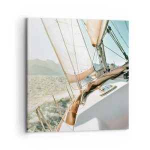 Impression sur toile - Image sur toile - Toutes voiles dehors - 70x70 cm
