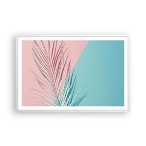 Affiche dans un cadre blanc - Poster - Impression tropicale - 91x61 cm