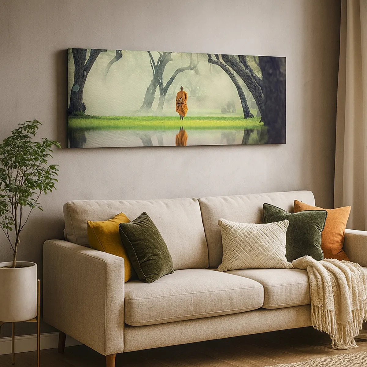 Impression sur toile - Image sur toile - En route vers l'illumination - 30x30 cm