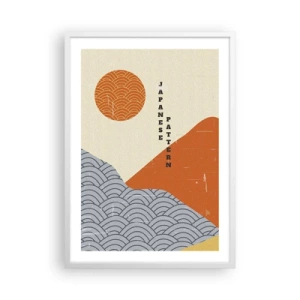 Affiche dans un cadre blanc - Poster - Dans l'esprit japonais - 50x70 cm