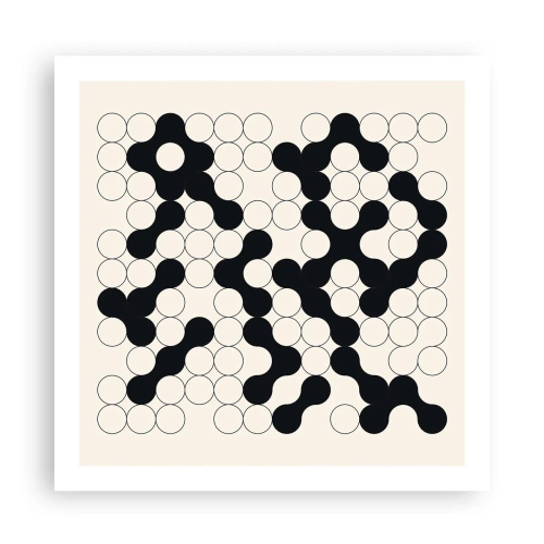 Affiche - Poster - Jeu chinois – variation - 60x60 cm