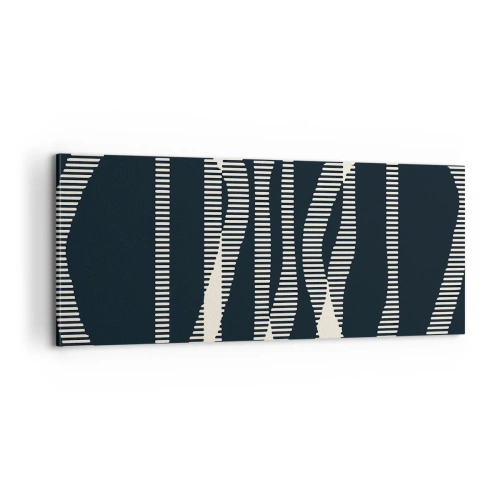 Impression sur toile - Image sur toile - Une tentative de briser l'obscurité - 100x40 cm