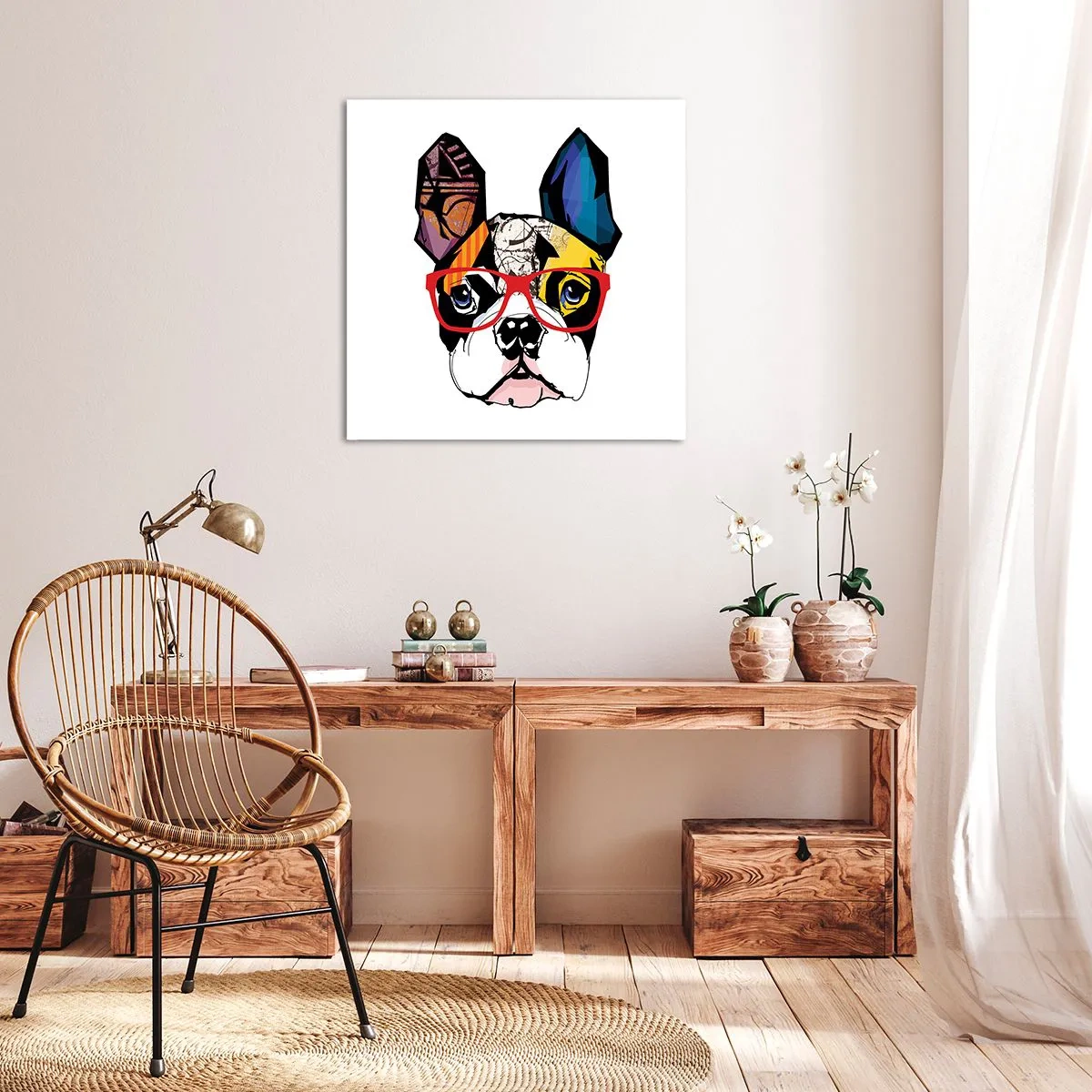 Impression sur toile - Image sur toile - Intellectuel - 60x60 cm