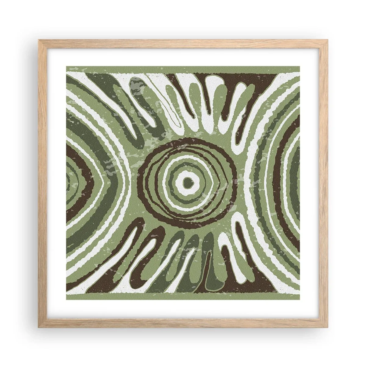 Affiche dans un chêne clair - Poster - Une explosion d'émotions - 50x50 cm