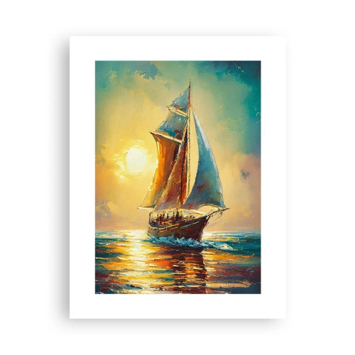 Affiche - Poster - Toutes voiles dehors - 30x40 cm