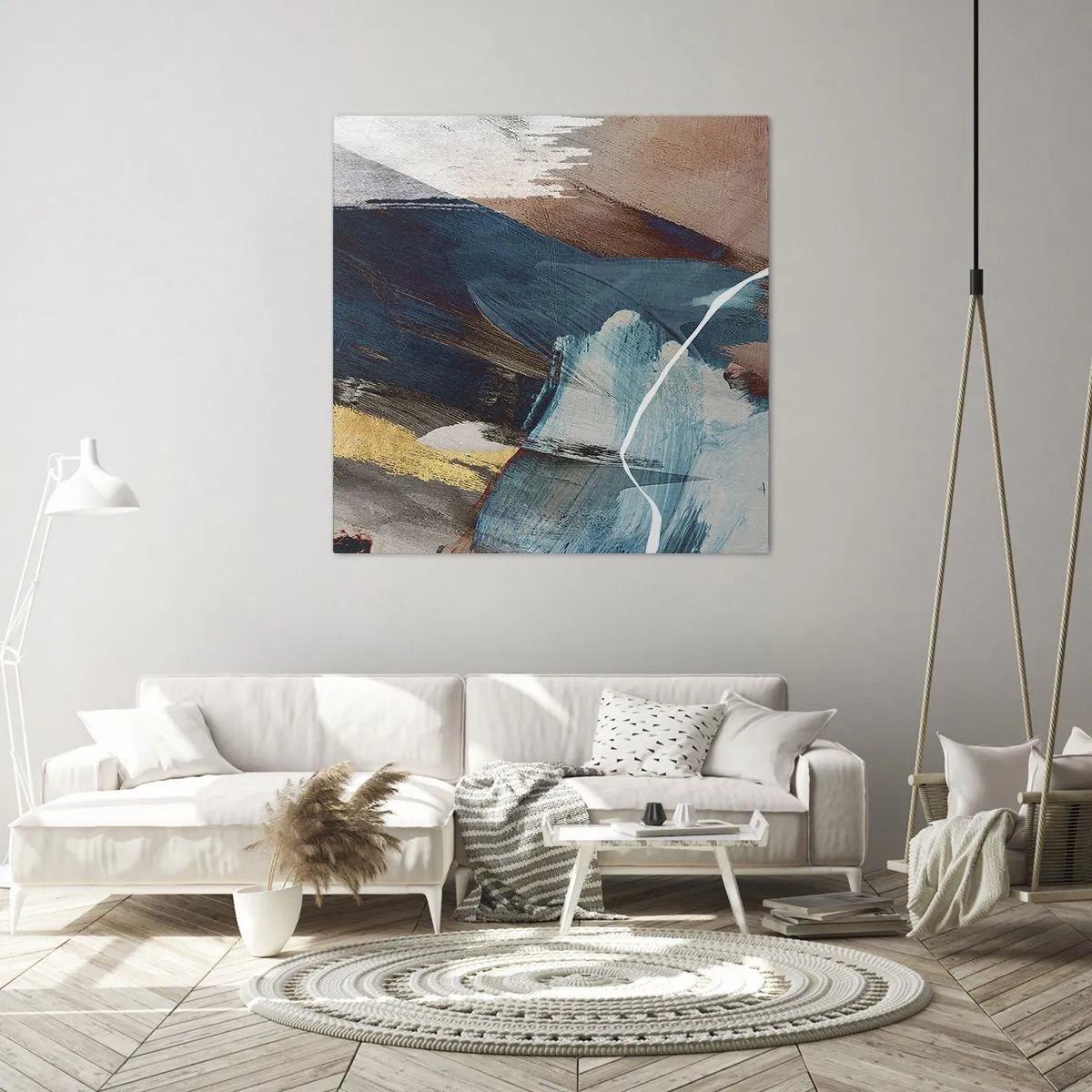 Impression sur toile - Image sur toile - Avec panache et énergie - 60x60 cm