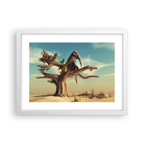 Affiche dans un cadre blanc - Poster - Nouveau point de vue - 40x30 cm