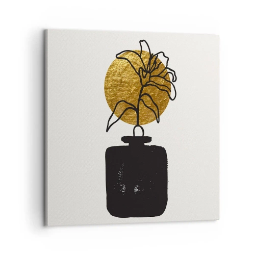 Impression sur toile - Image sur toile - La beauté vaut son pesant d'or - 60x60 cm