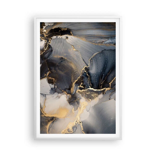Affiche dans un cadre blanc - Poster - La vie de la pierre - 70x100 cm