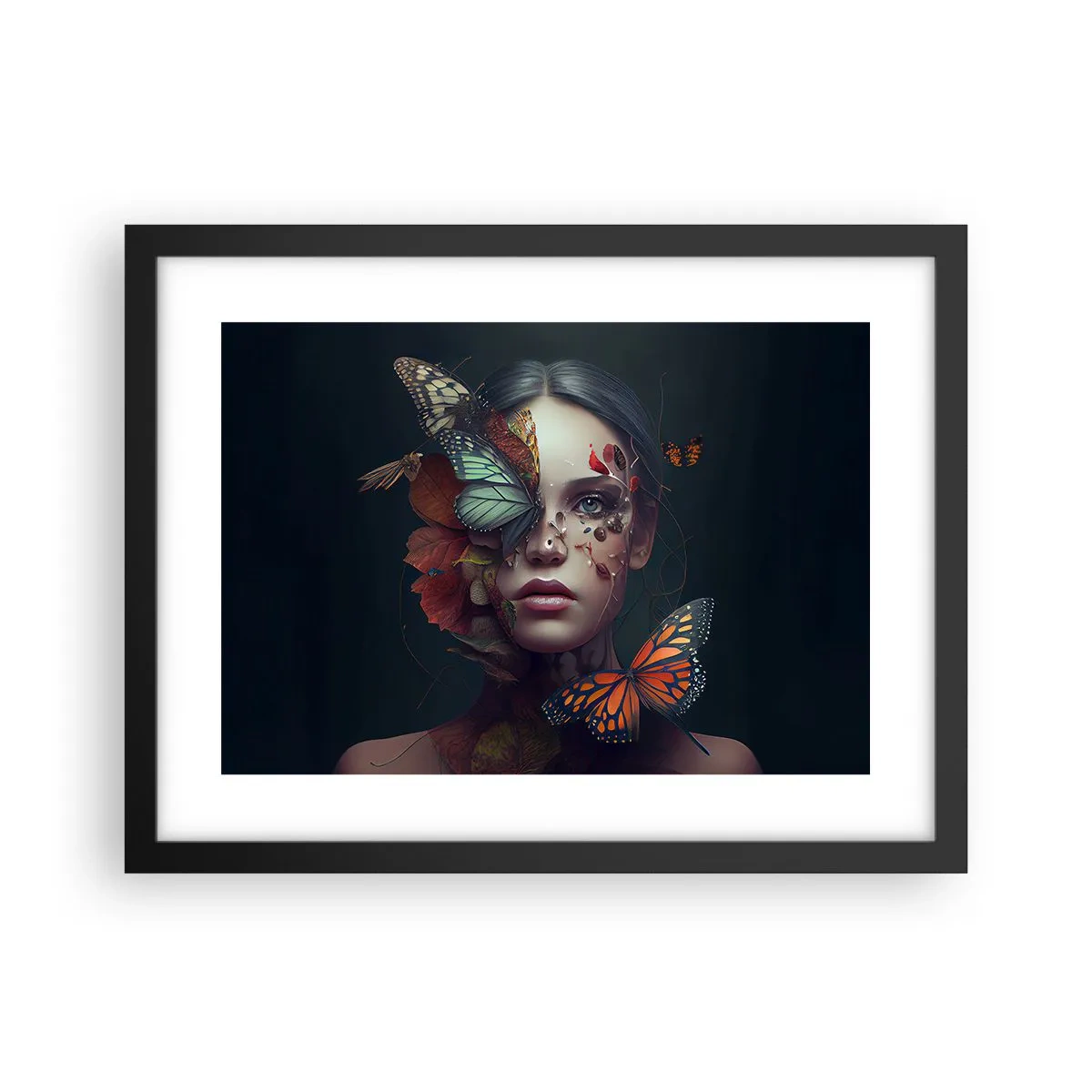 Affiche dans un cadre noir - Poster - Une merveilleuse métamorphose - 40x30 cm
