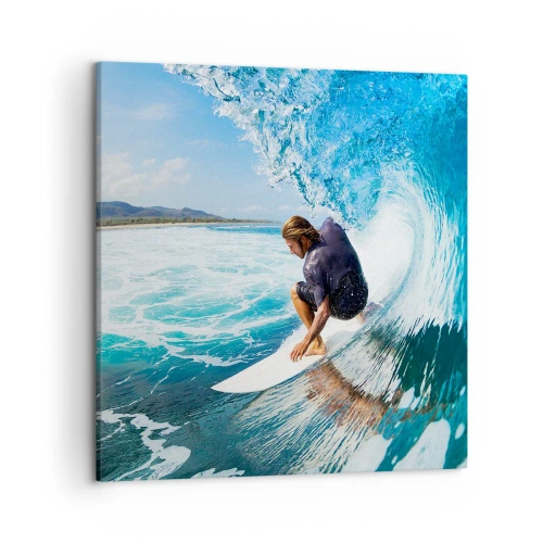 Impression sur toile - Image sur toile - Danse avec les vagues - 50x50 cm