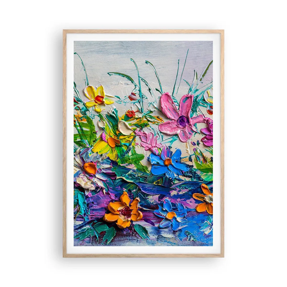 Affiche dans un chêne clair - Poster - Absolument pas une nature morte - 70x100 cm