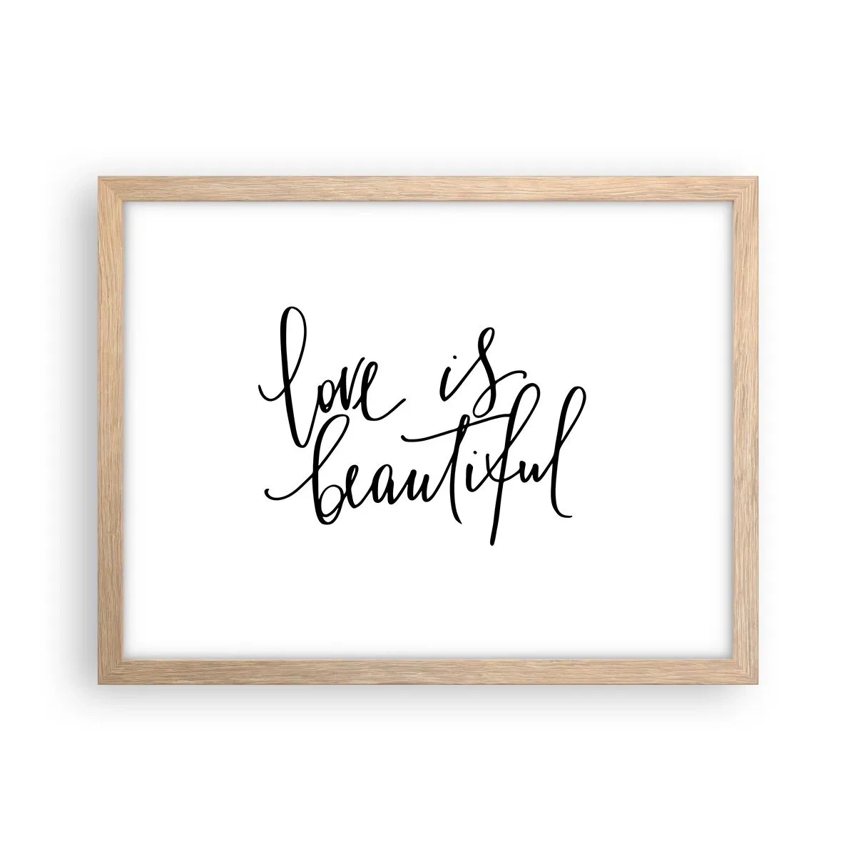 Affiche dans un chêne clair - Poster - Lire et répéter - 40x30 cm