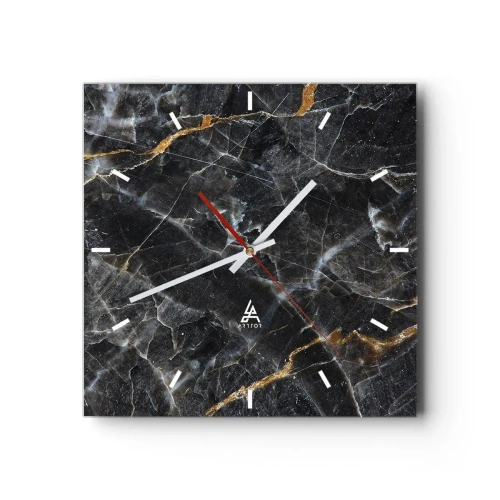 Horloge murale - Pendule murale - La vie intérieure de la pierre - 40x40 cm