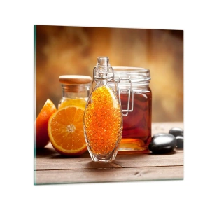 Impression sur verre - Image sur verre - Saveurs et arômes ensoleillés - 40x40 cm