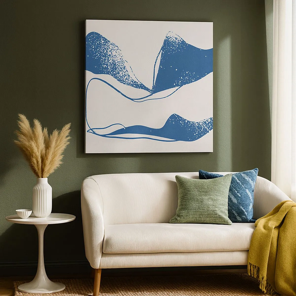 Impression sur toile - Image sur toile - Abstraction ailée - 30x30 cm