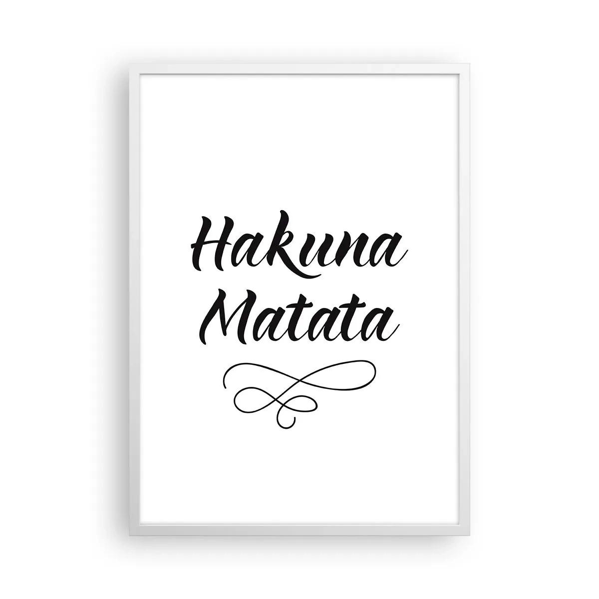 Affiche dans un cadre blanc - Poster - Le meilleur conseil - 50x70 cm