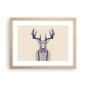 Affiche dans un chêne clair - Poster - Une extravagance amusante - 40x30 cm