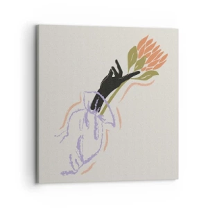 Impression sur toile - Image sur toile - Touche fraternelle - 70x70 cm