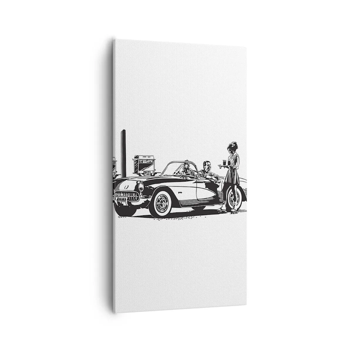 Impression sur toile - Image sur toile - 60's - Amérique insouciante - 55x100 cm