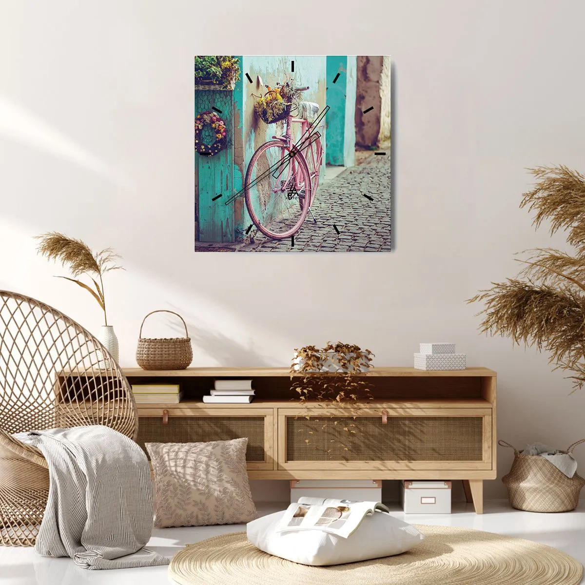 Horloge murale - Pendule murale - Je reviens tout de suite - 40x40 cm