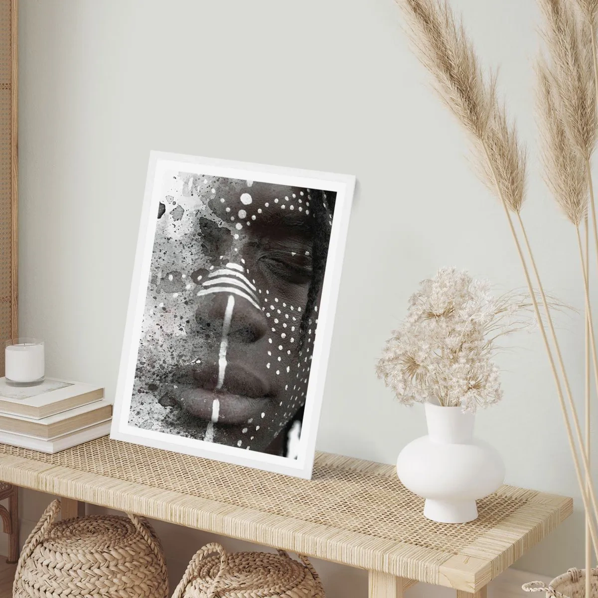 Affiche dans un cadre blanc - Poster - Découvrez l'esprit primal - 61x91 cm