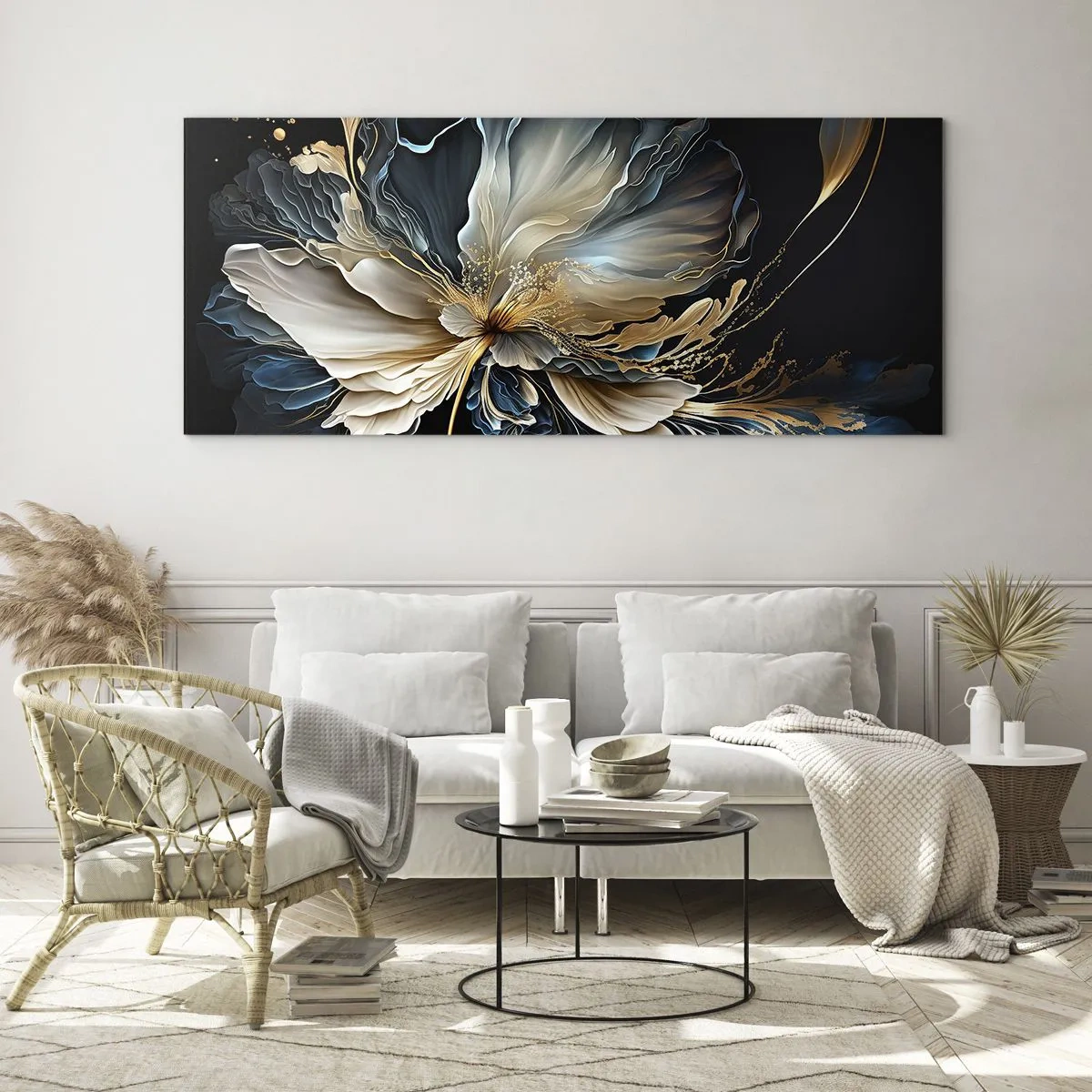 Impression sur verre - Image sur verre - Fleur de fougère de conte de fées - 100x40 cm