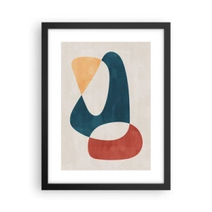 Affiche dans un cadre noir - Poster - Influences et métamorphoses - 30x40 cm