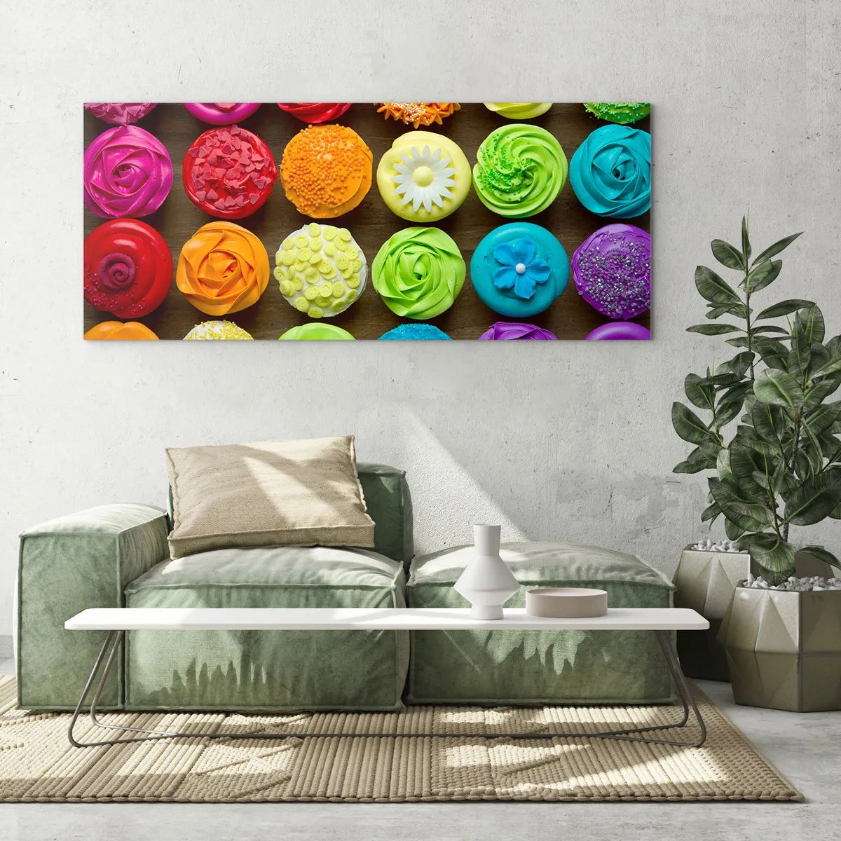 Impression sur verre - Image sur verre - Tous différents - tous délicieux - 100x40 cm