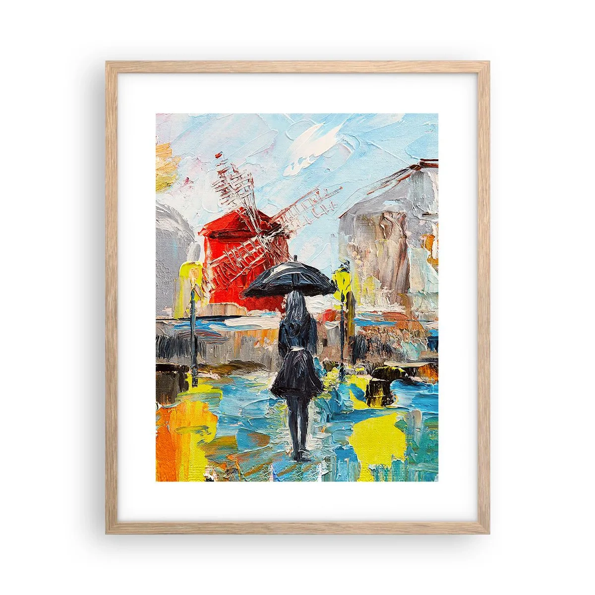 Affiche dans un chêne clair - Poster - Légende parisienne - 40x50 cm