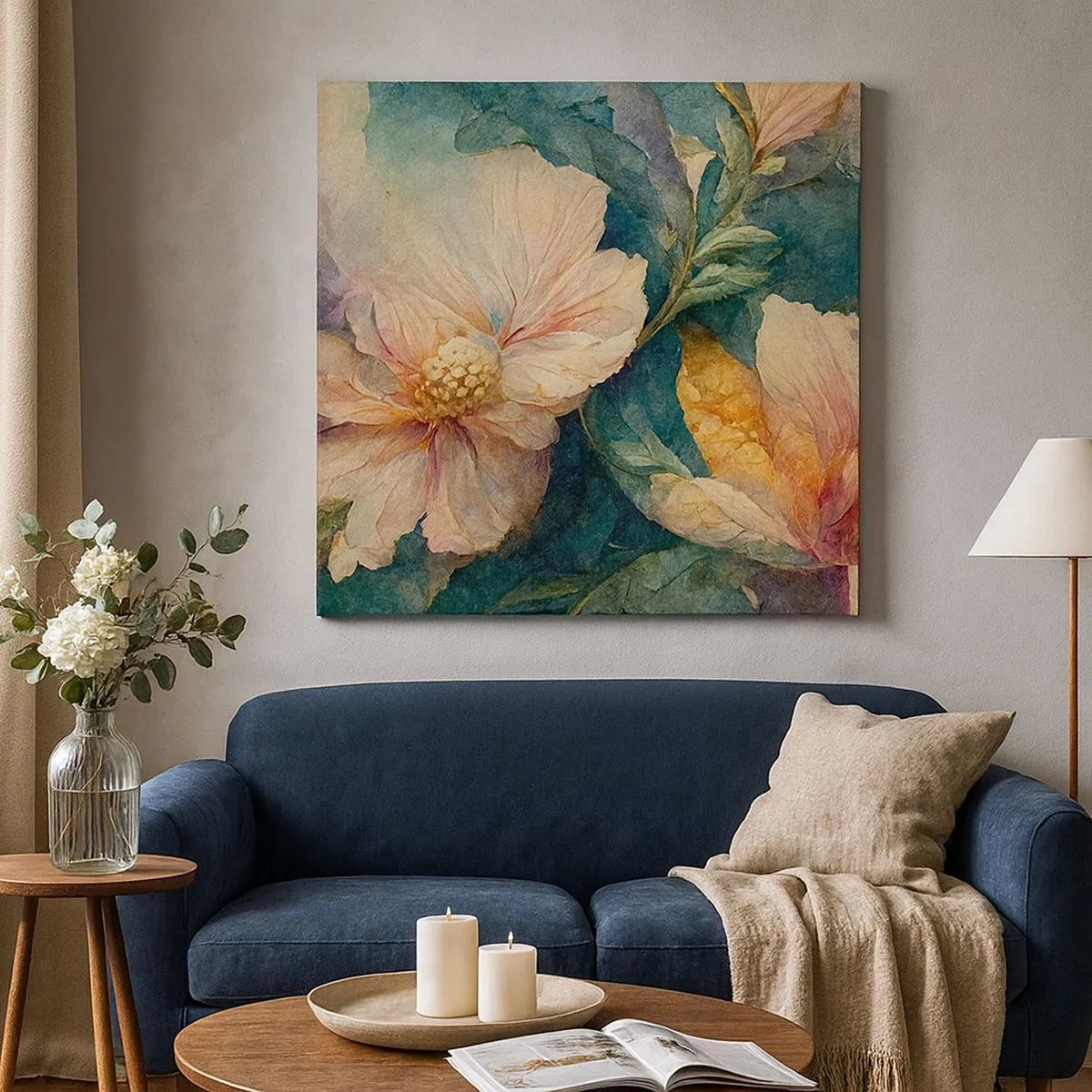 Impression sur toile - Image sur toile - Uniquement de la subtilité - 30x30 cm