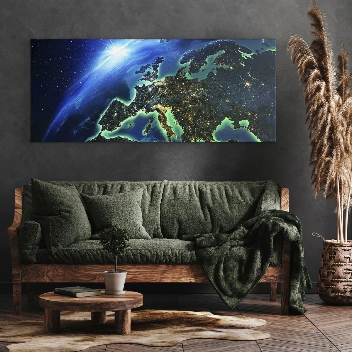 Impression sur toile - Image sur toile - Europe pétillante - 90x30 cm
