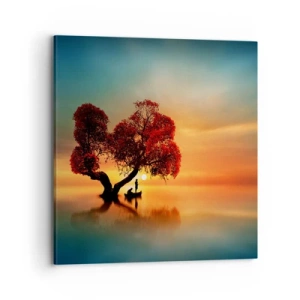 Impression sur toile - Image sur toile - Plénitude et éloignement sans monde - 70x70 cm