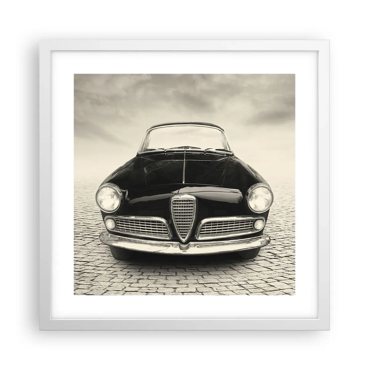 Affiche dans un cadre blanc - Poster - Et alors! Tu ne m'aime pas? - 40x40 cm