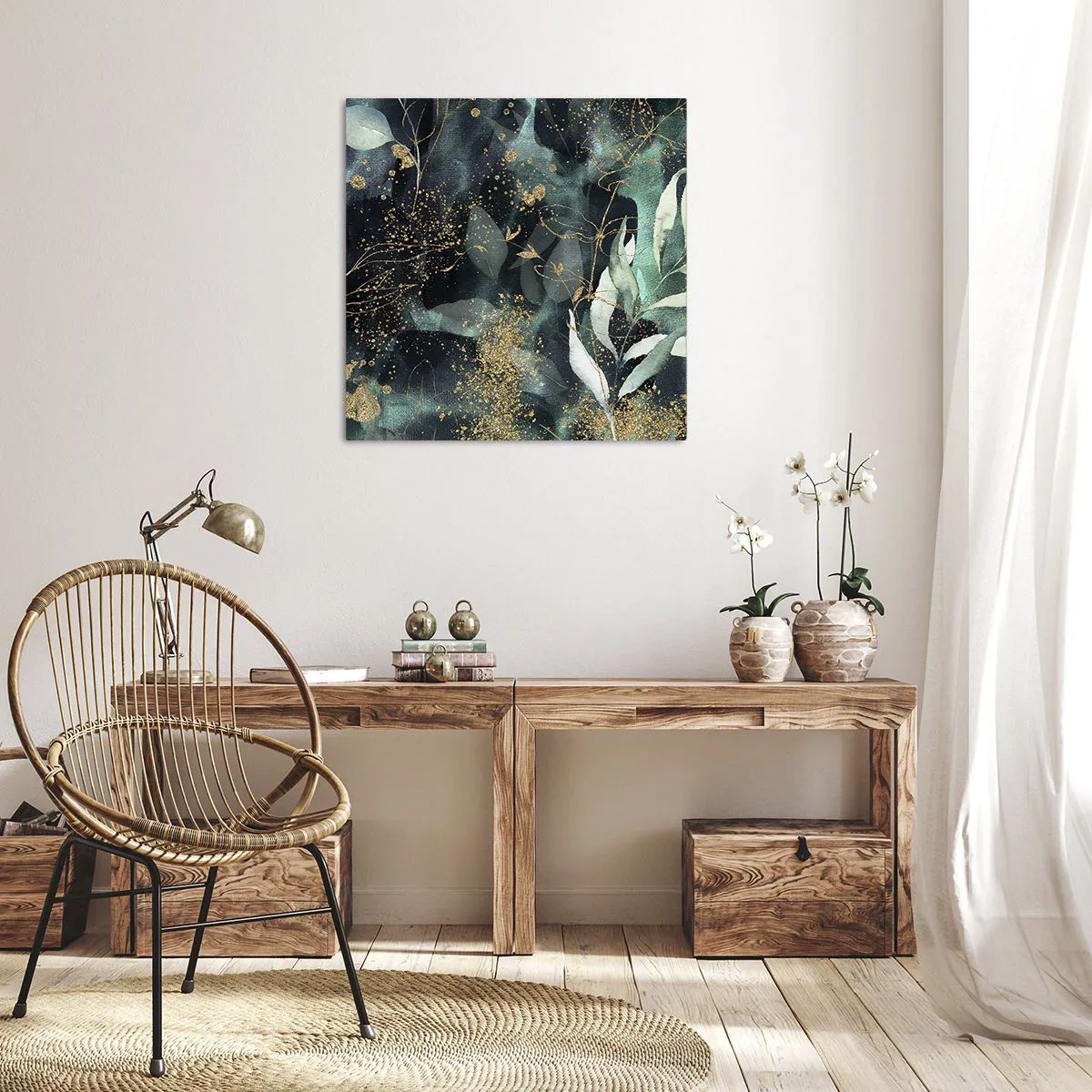 Impression sur toile - Image sur toile - Jardin magique - 60x60 cm
