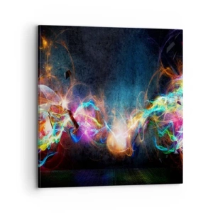 Impression sur toile - Image sur toile - Joyeusement contre l'obscurité - 70x70 cm