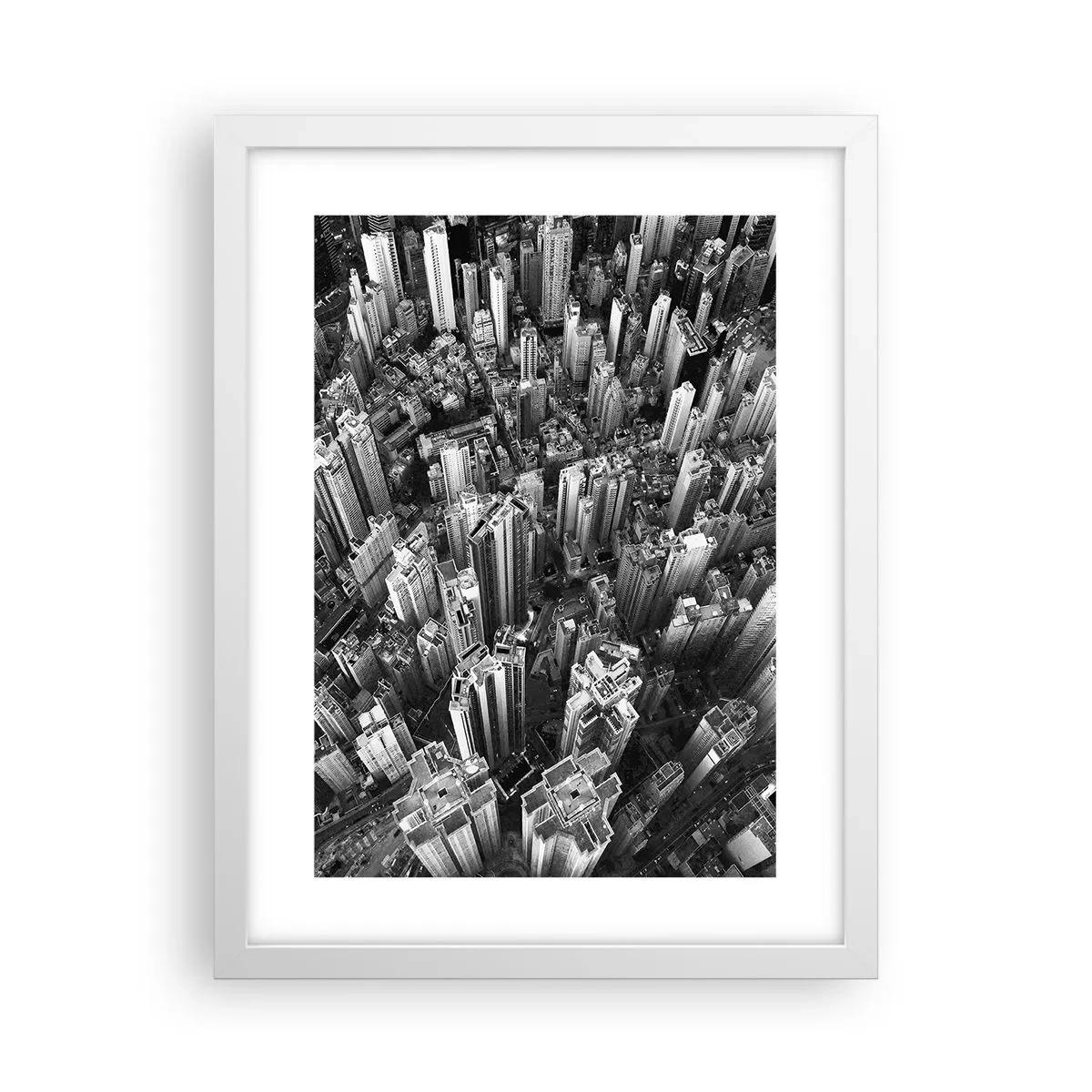Affiche dans un cadre blanc - Poster - Toujours de plus en plus haut - 30x40 cm
