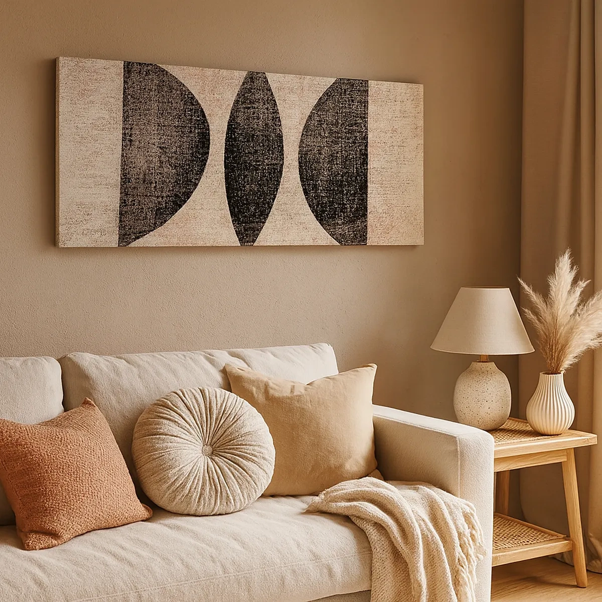 Impression sur toile - Image sur toile - Abstraction ethnique - 30x30 cm