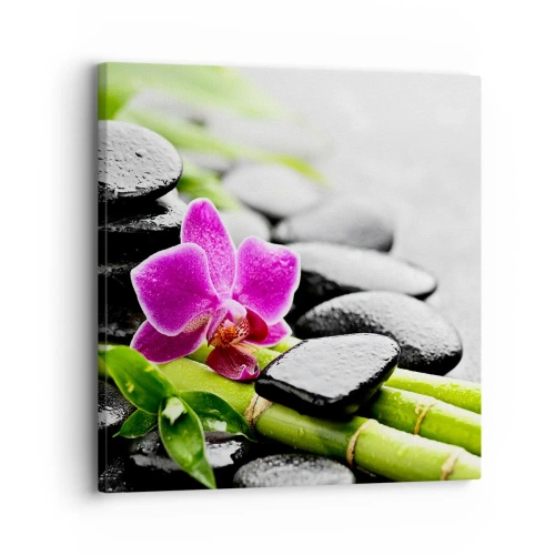 Impression sur toile - Image sur toile - Dans un équilibre de calme - 30x30 cm