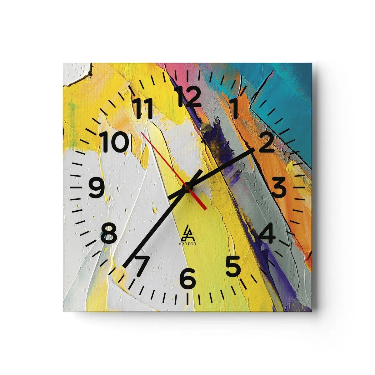 Horloge murale - Pendule murale - Anatomie du monde - 30x30 cm