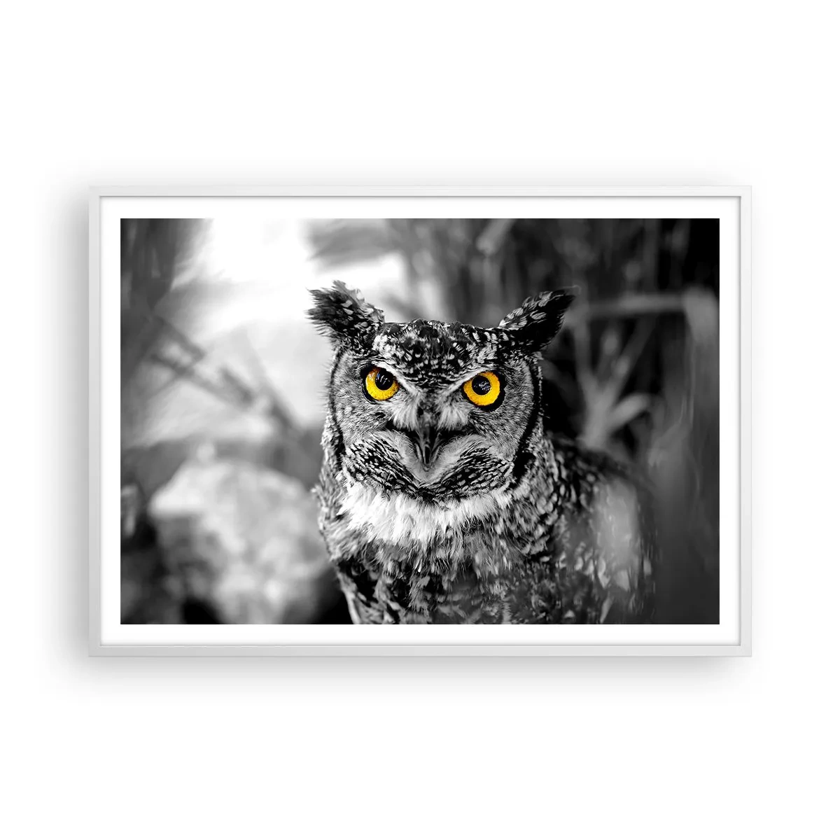 Affiche dans un cadre blanc - Poster - Rien ne se cachera - 100x70 cm