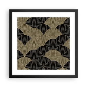 Affiche dans un cadre noir - Poster - Unité dans la multiplicité - 40x40 cm